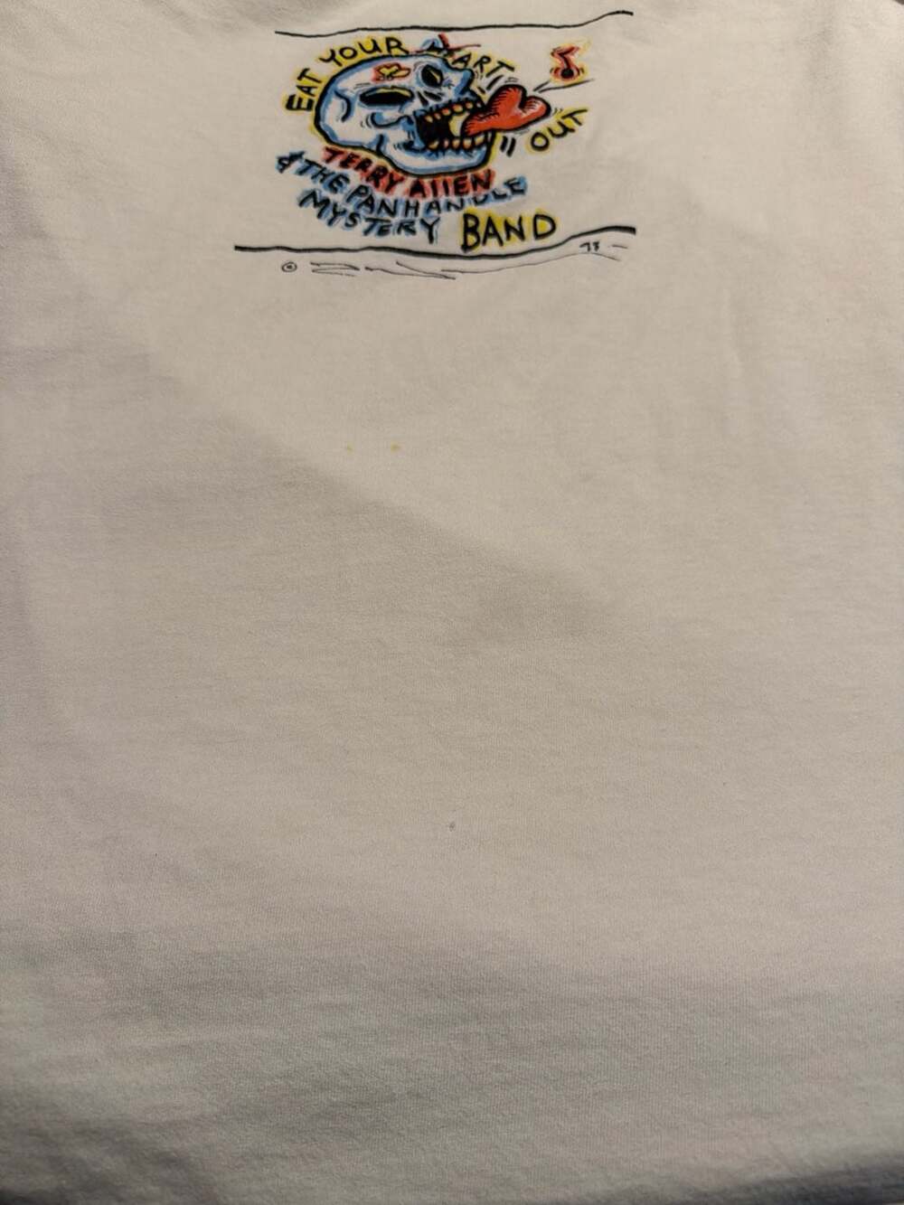 Vintage 1998 Terry Allen & The Panhandle Mystery Band 'Eat Your Heart Out' Tee - Picture 5 of 5